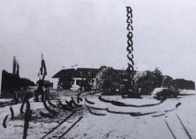 1 Schița coloanei făcută de Brâncuși în august 1937